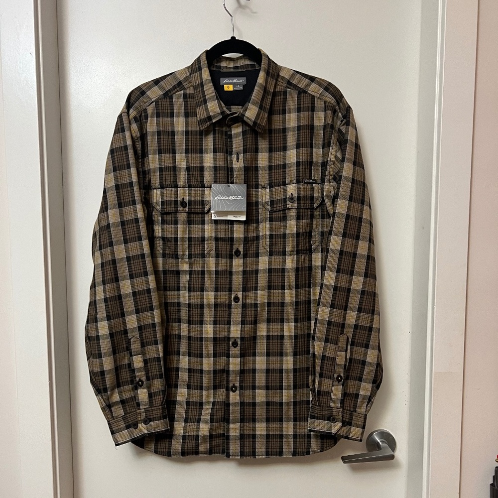 NEW EDDIE BAUER MEN'S SHIRTS   Men's L